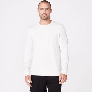 MONROW white supersoft crew neck sweatshirt